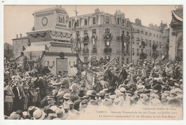 NANCY - CPA 54 - Military Life - 20th Army Corps Return July 1919 2