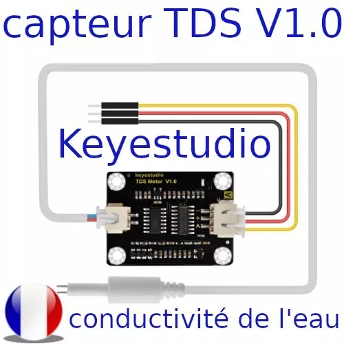 💧 Capteur TDS V 1.0 Keyestudio conductivité / surveillance qualité eau arduino