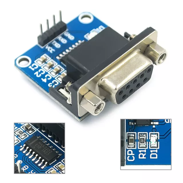 1pcs MAX3232 RS232 to TTL Serial Port Converter Module DB9 Connector COM