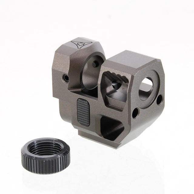 RGW KI Velocity Style compensator CCW 14mm for SIG AIR/VFC P320 M17 M18 GBB (GY)