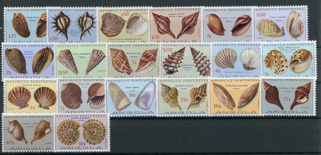 Angola 586-605 postfrisch Muscheln #JM450