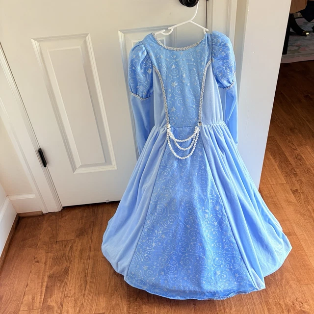 dream play imagine princess dress DREAM PLAY IMAGINE Light Blue Velour Princess Dress Costume and Cape,  Girl's 6/7 £7.59