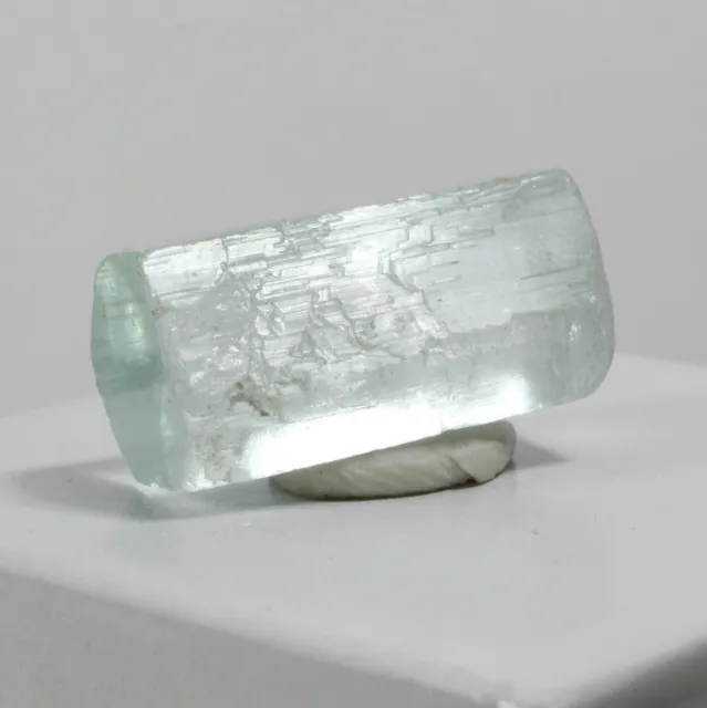 31.00ct Aquamarine Crystal Shigar Pakistan Gem Mineral Blue Beryl Clear Case119
