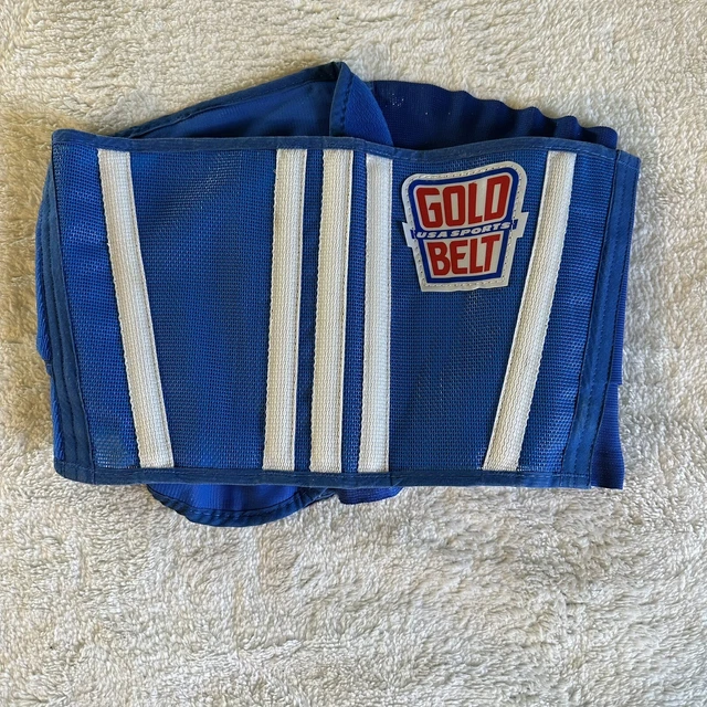 Vintage MX Motocross Gold Belt USA Riding Kidney Belt