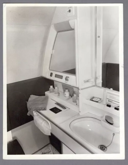 Boac De Havilland Comet 4 Lavatory Original Vintage B.o.a.c. Photo
