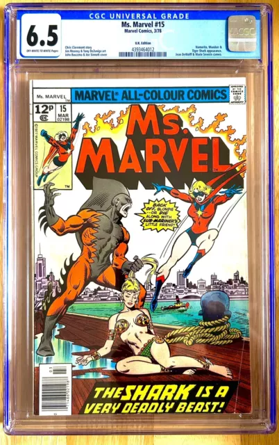 Ms. Marvel #15. März 1978.    CGC 6.5 UK Variante Marvel Comics