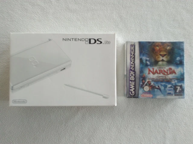 Console Nintendo DS Lite Blanche en boîte + 1 jeu