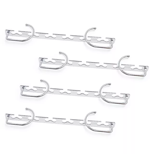 1pcs 37cm Multifunctional Space Saving Metal Hangers With Magic Hook 6 Hole C-wf