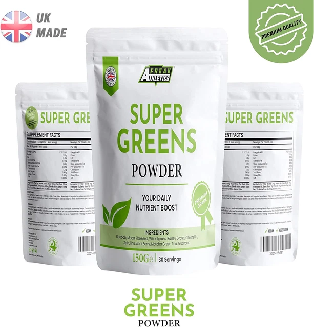 SUPER GREENS POWDER by UK Made Amazing Value Your Daily Nutrient