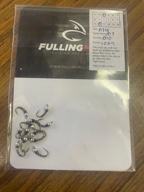 red/copper zebra midge size 14-- brown zebra midge size 16
