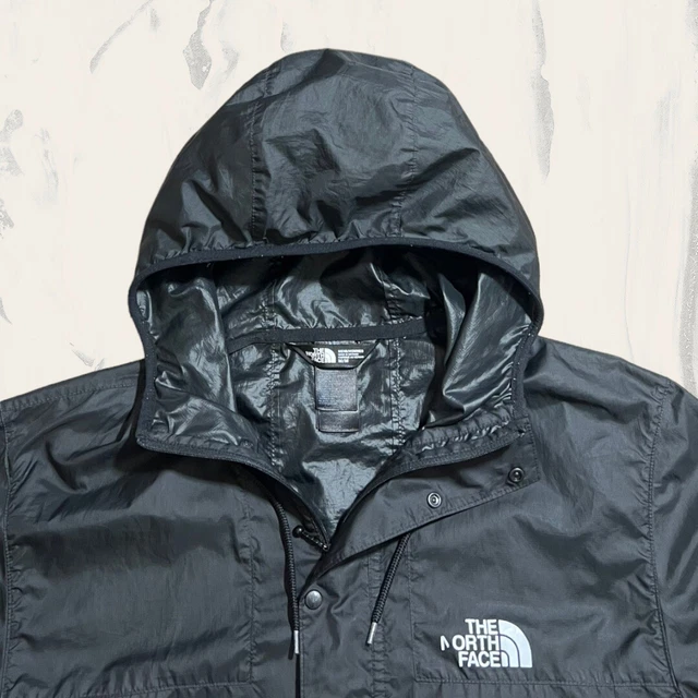 Giacca a guscio leggera da uomo nera The North Face Hyvent con cappuccio (taglia M) T268 5