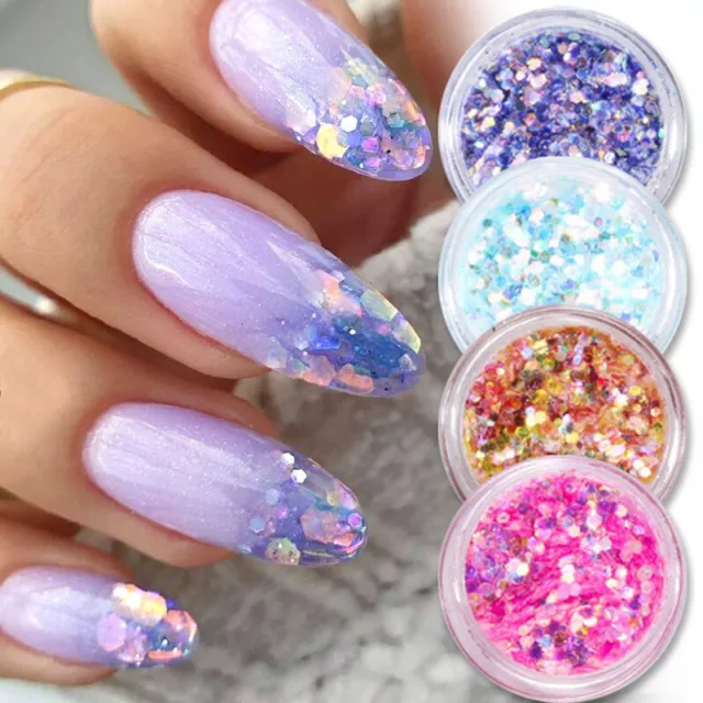 Paillettes Pour Ongles Flocons De Décoration Pour Nail Art Feuille D'or En R