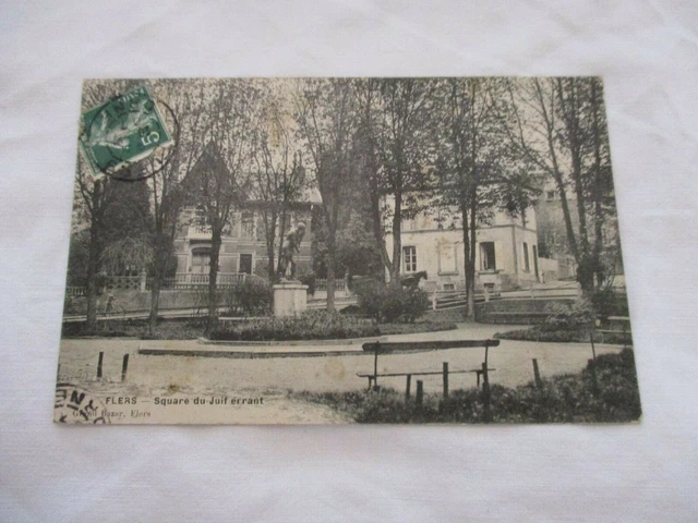Cpa Orne 61 Flers Square Du Juif Errant