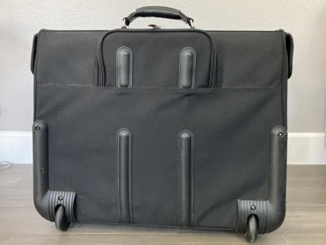 Dakota by Tumi Black Ballistic Nylon 23" Wheeled Rolling Garment Bag Luggage 3