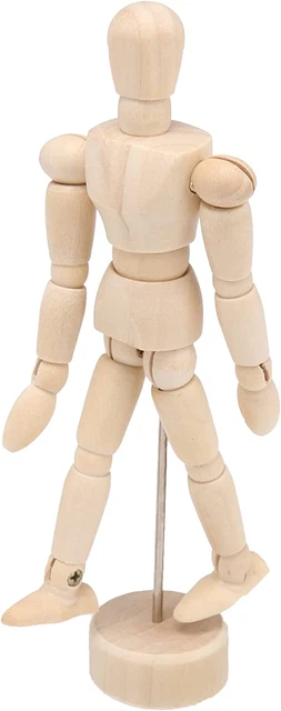 Wooden Figure Manikin with Flexible Joints Human Mannequin Sketch Art Drawing