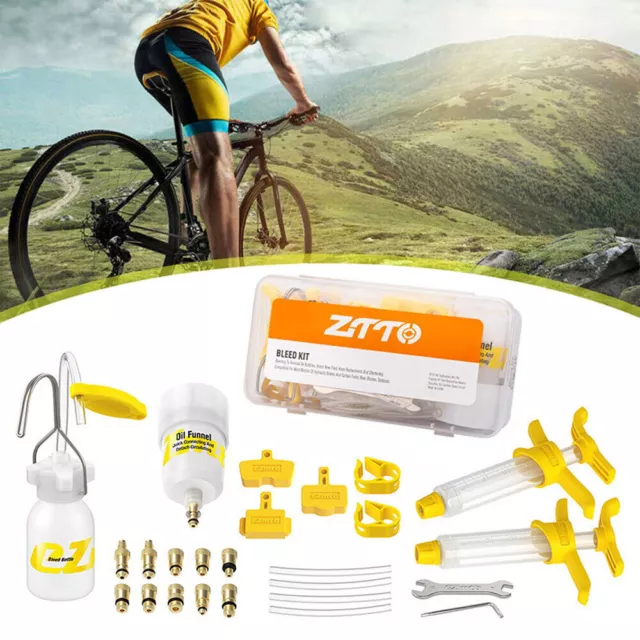 Bicycle Hydraulic Disc Brake Oil Bleed Kits MTB Road Bike Brake Repair Tool Sets