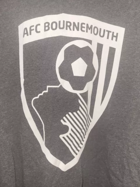 Mens Football T-Shirt - AFC Bournemouth - Official Merchandise - Grey - 3XL 2