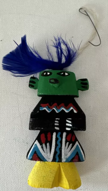 Vintage Hopi Pueblo Indian Highway Rte 66 Kachina Ornament.  Estate Sale Find