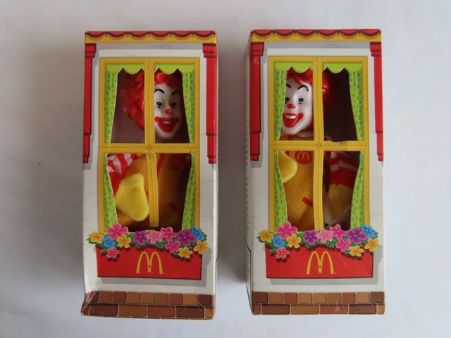 2 Ronald McDonald Finger Puppets - Happy Meal 2003