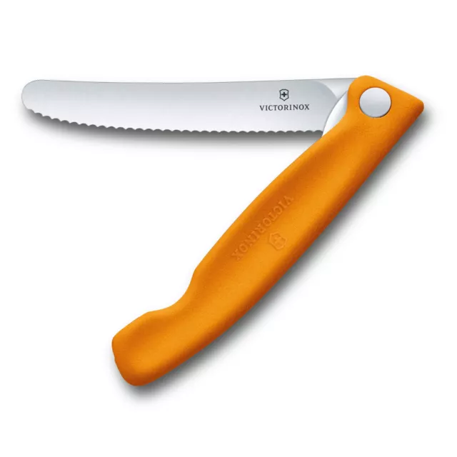 Victorinox Tomatenmesser faltbar Gemüsemesser Swiss Classic orange Klappmesser