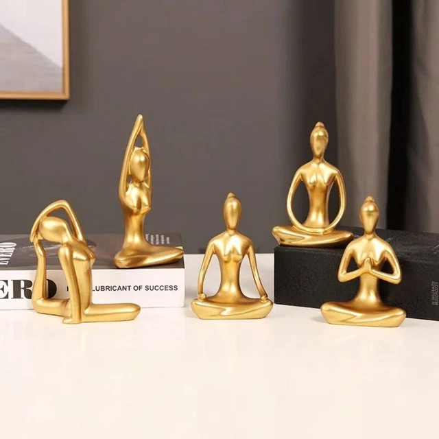 Abstract Yoga Girl Ornaments Abstract Yoga Poses Ornaments  Living Room