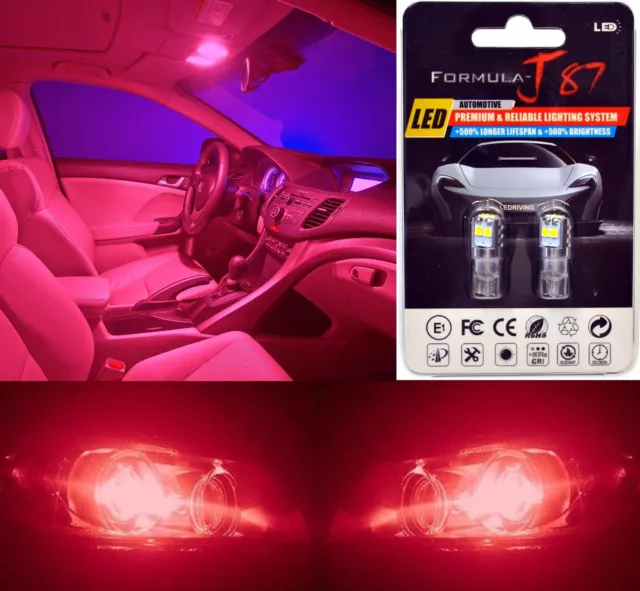 LED 3030 Luz Rojo 194 Dos Bombillas Posterior Lado Marcador Cola Parking Mejora