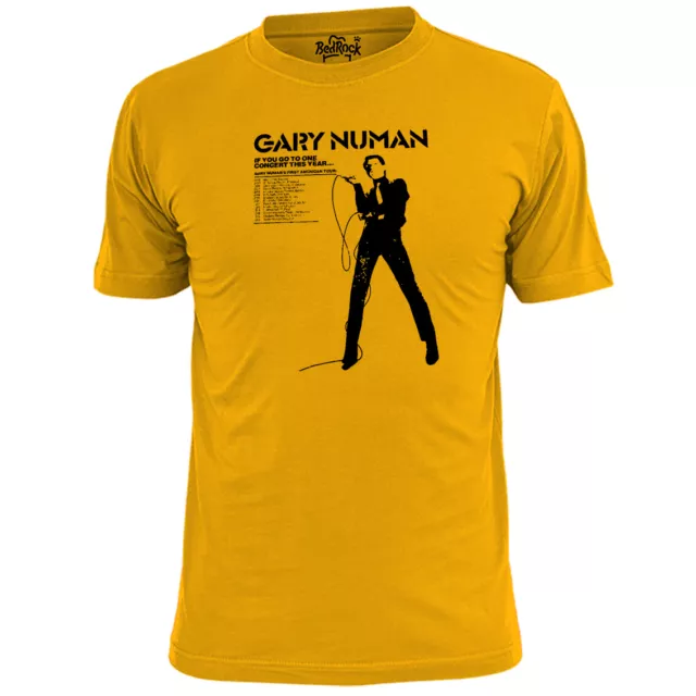 Mens Gary Numan Tour Poster T Shirt Electronic