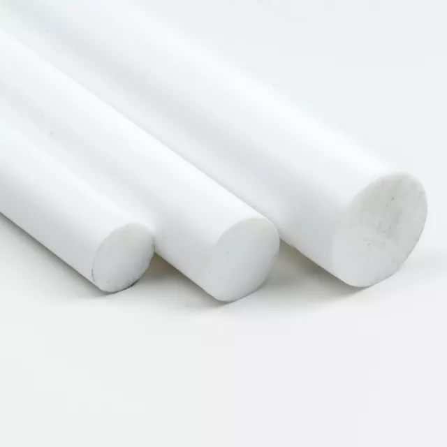 PTFE Rundstab Ø 35mm Teflon natur Länge wählbar Rundmaterial rund Kunststoff