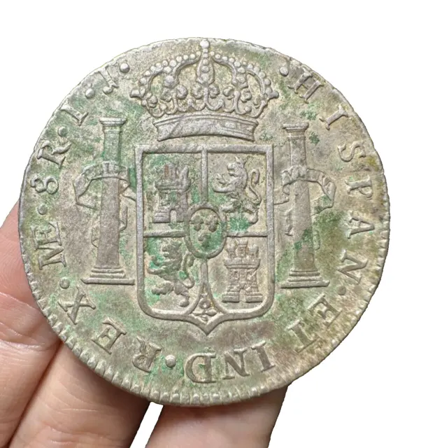 8 Reales 1796 Bust Dollar Hispan Peru Spanish Colonial, Carolus IIII, ME, IJ