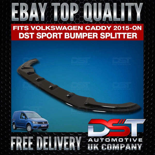 Fits Dst Vw Caddy Mk4 15+ Lower Front Abs Gloss Black Splitter Spoiler Bumper