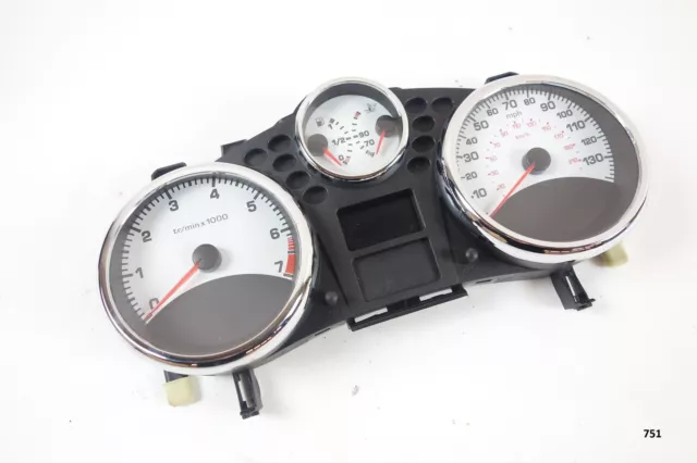 Original Peugeot 207 1.4 54KW 73PS Tacho Kombiinstrument Tachometer MPH