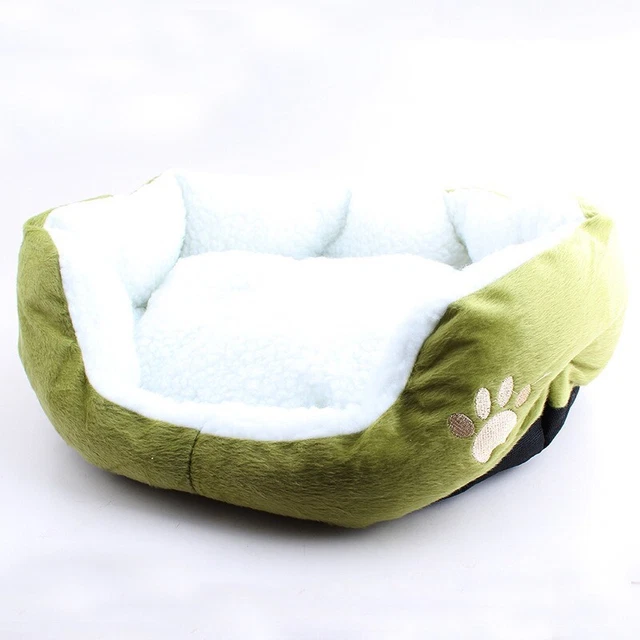 Cute Pet Dog Cat Puppy Kitten Soft Fleece Cozy Warm Nest Bed House Cotton Mat