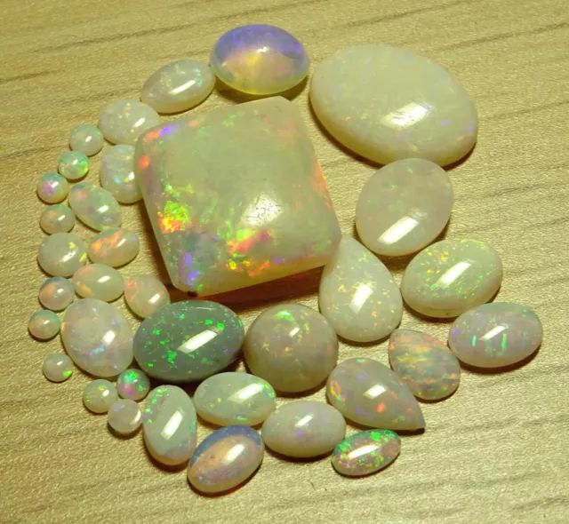 mixed lot of natural Australian Opals 21.25ct natural loose gemstones