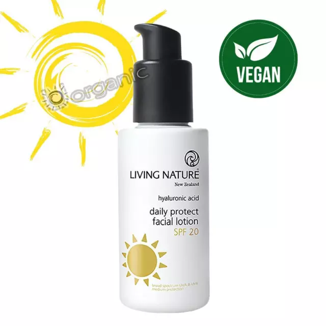 Living Nature Bio natürlich vegan täglich schützen Gesichtslotion LSF 20