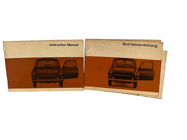 VTG 1966 Volkswagen VW 1600 Instruction Manuals In English & German