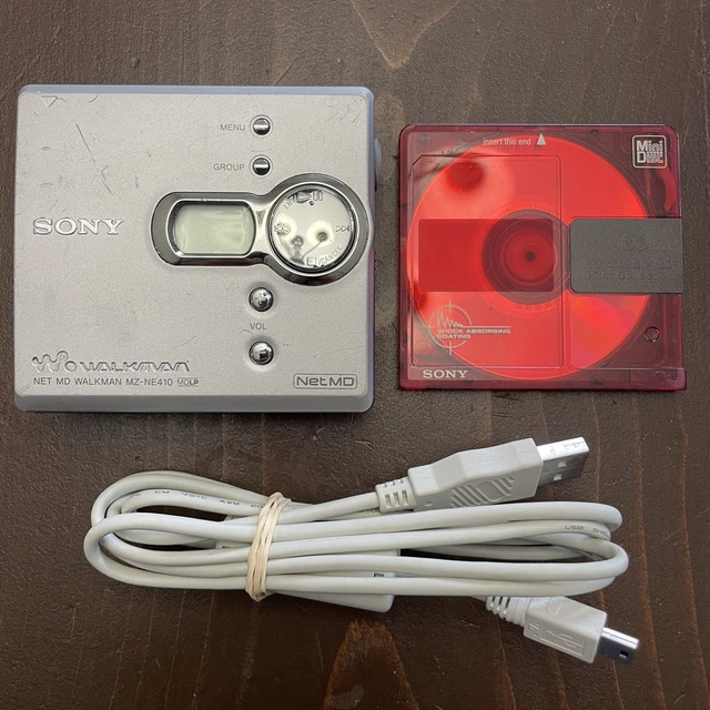 SONY MZNE410 NET MD Walkman Portable MiniDisc Player Recorder Tested