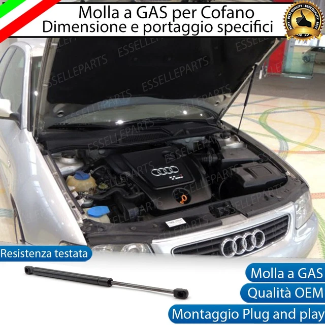 Pistoncino Portellone Anteriore Audi A3 8P - Ricambio 8P0823359 - Forza 290N, Lunghezza 715mm - Foto 5
