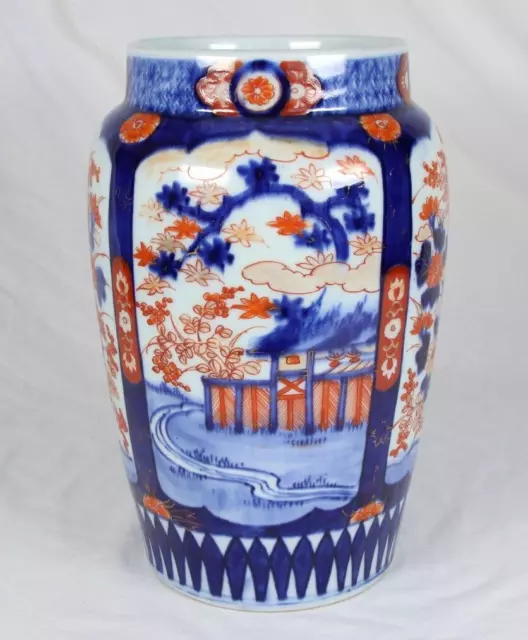 Antike Imari Porzellan Vase Japan Meiji um 1890 porcelain Hanami Ahornfärbung
