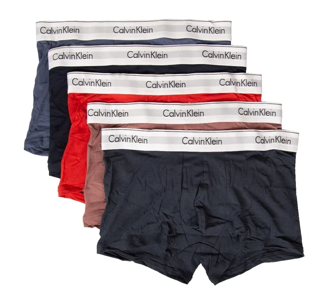 Boxer homme CK CALVIN KLEIN lot de 5 pièces élastique visible en coton élastique