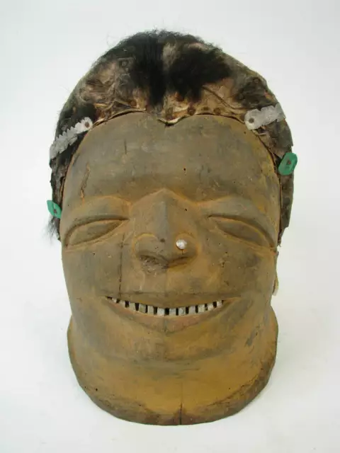 GothamGallery Fine African Tribal Art - Tanzania Makonde Lipico Helmet Mask - Y