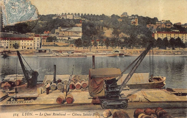 CPA Dept 69 Rhône - Lyon le Quai Rambaud Côteau Sainte Foy