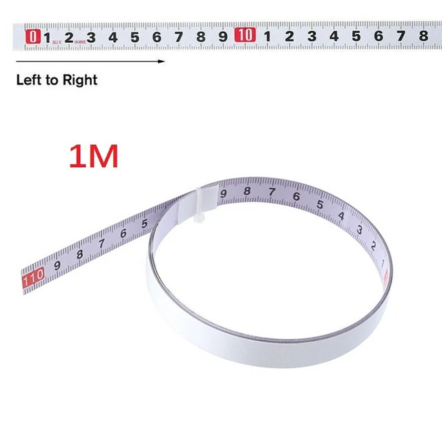 Nastro Metrico Autoadesivo 1m E 2m, Acciaio Flessibile, Ideale Per Falegnameria E Fai Da Te