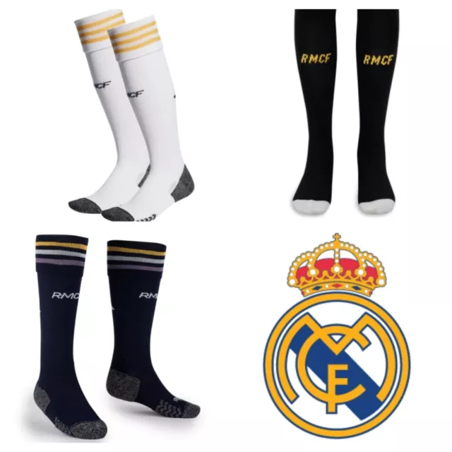 Real Madrid home away 3rd  2023-24 youth 5-14yrs Childrens Kids football socks!! 2