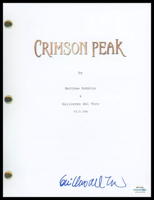 Guillermo del Toro "Crimson Peak" AUTOGRAPH Signed Full Script Screenplay ACOA