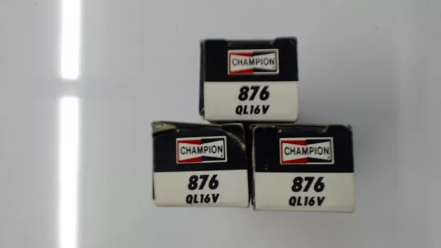 Champion 876 Spark Plug Lot of 3