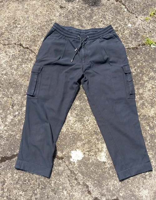 Pantalon Homme Gris Rayé Helfri - Taille 46 (tour De Taille 92 Cm) - Occasion Très Bon état - Portugal