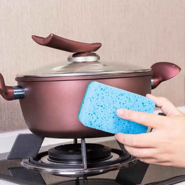 8 Pcs Scrubber Éponges Pour Le Nettoyage Laveur D'ustensiles Propre