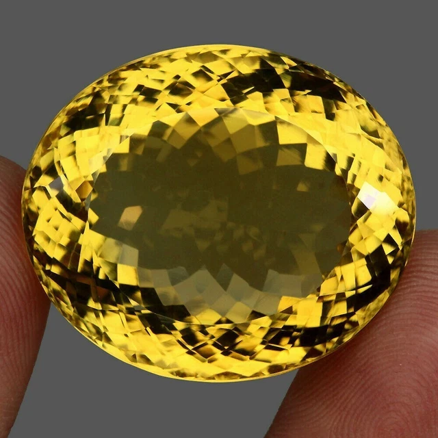 Citrine Naturelle Du Brésil - 12,70 Carats, Taille Ovale Fantaisie, Neuf Avec étiquette
