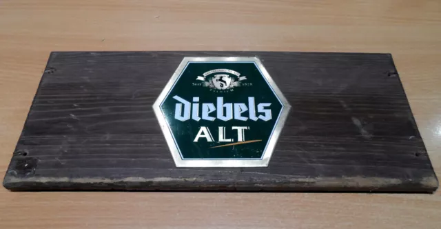 Diebels Alt Werbung, Schild, Blech, Metallschild, Brauerei Reklame Reklameschild