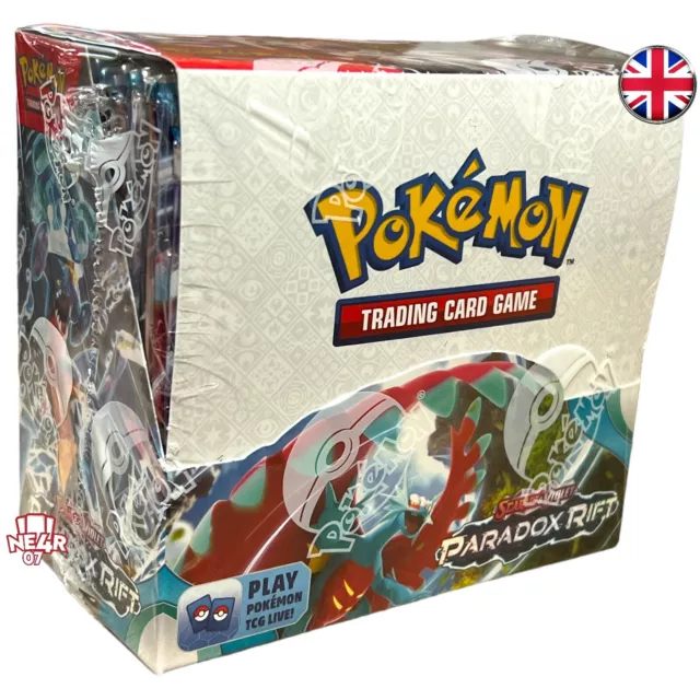 Pokemon Box Paradox Rift Booster 36 Paquets Eng Pack Affichage Scarlet Et Violet